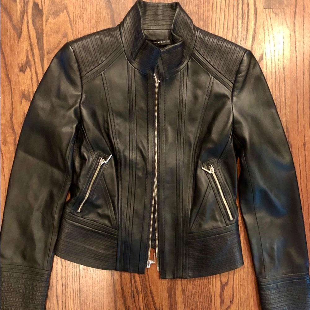 Women’s leather jacket, White House Black Market
